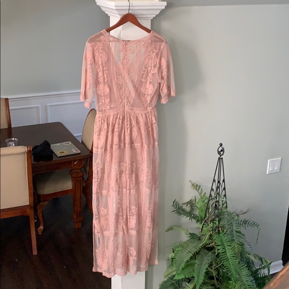 Lacy mauve sundress - Picture 2 of 3
